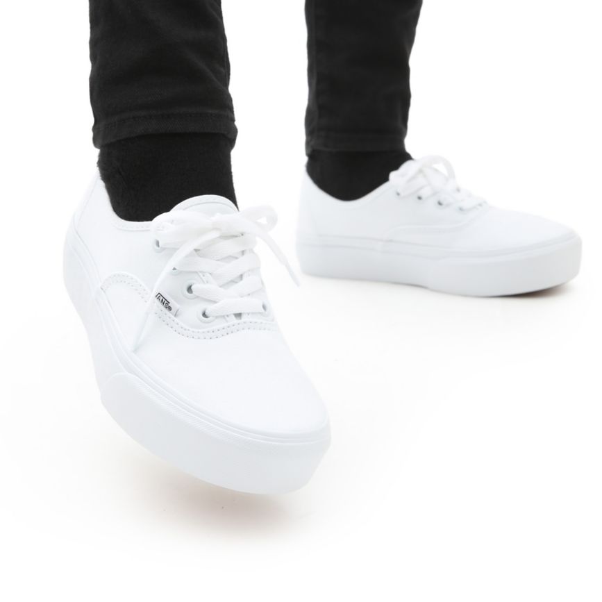Vans Authentic flatforms 2.0 παπούτσια ασπρα | VN714V7HC64