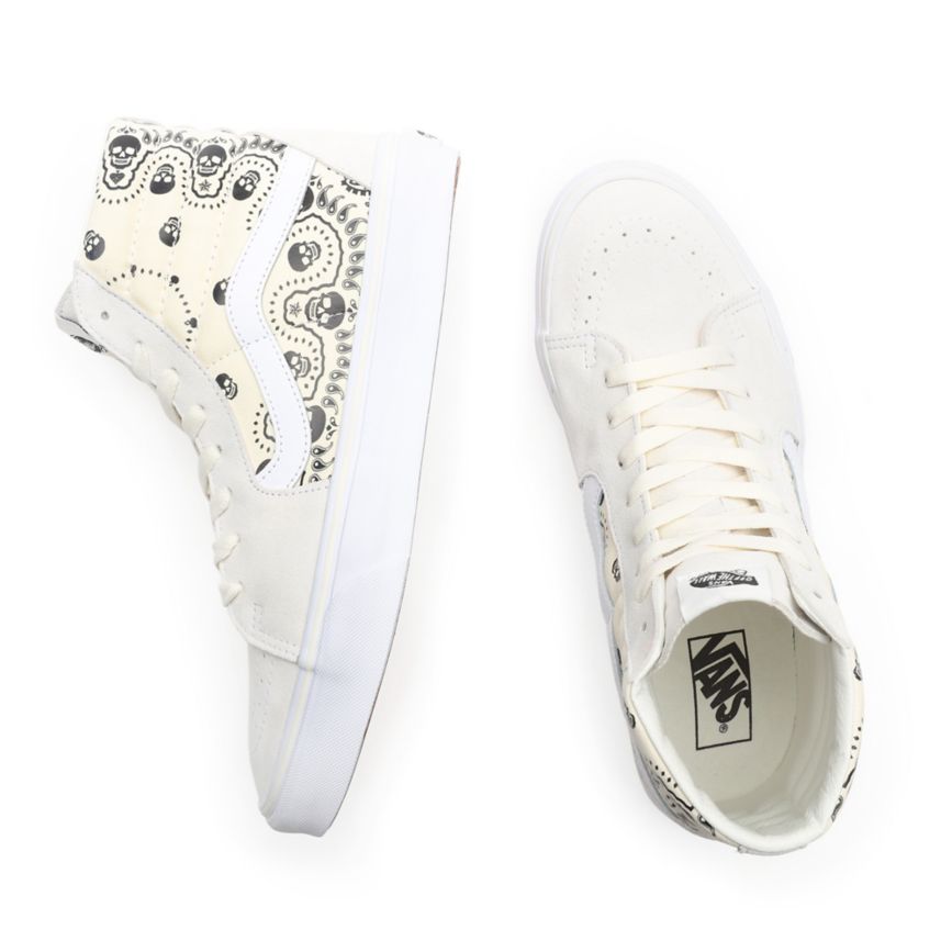 Vans Bandana SK8-Hi παπούτσια ασπρα | VN926L0ZI29