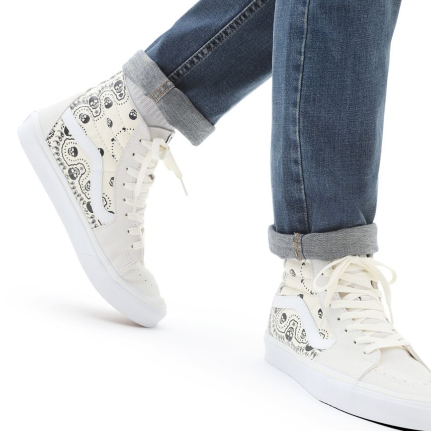 Vans Bandana SK8-Hi παπούτσια ασπρα | VN926L0ZI29