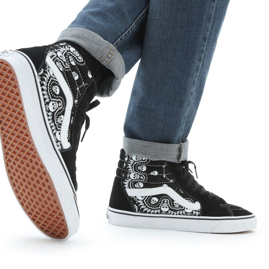 Vans Bandana SK8-Hi παπούτσια μαυρα | VN169N3NK82