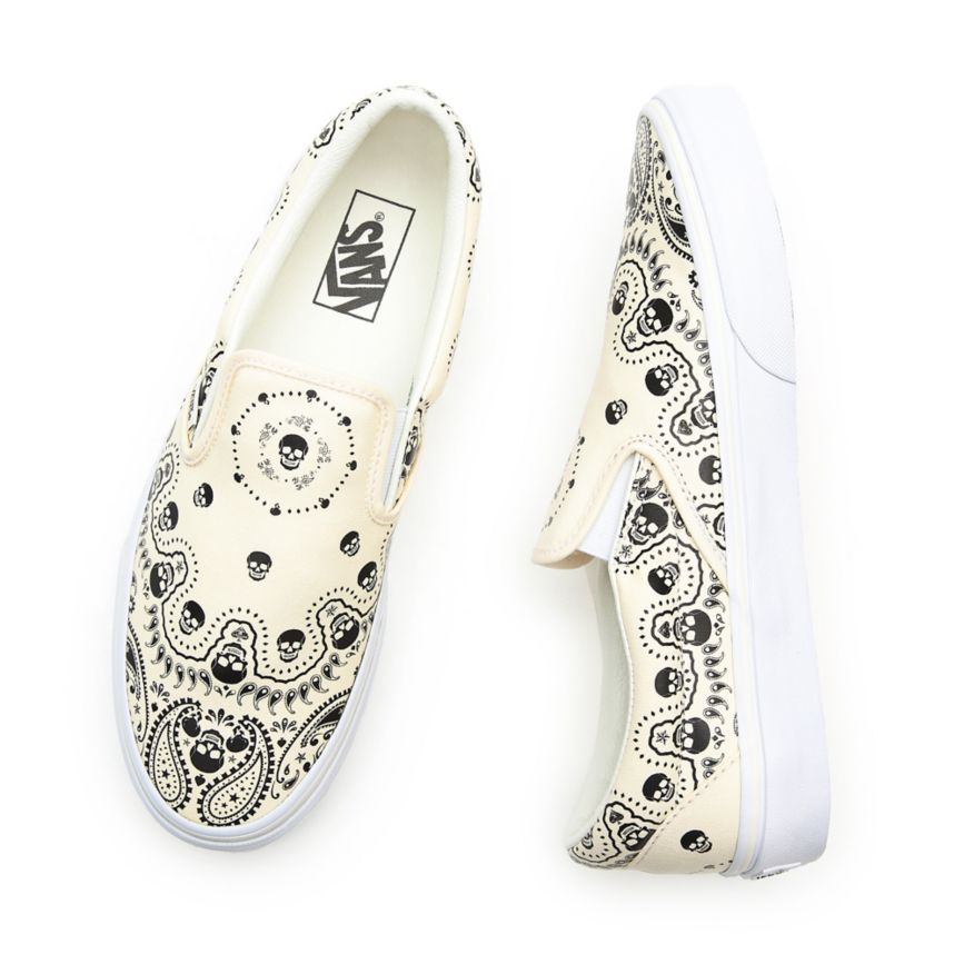 Vans Bandana κλασικα Slip-On παπούτσια ασπρα | VN863G7NE64