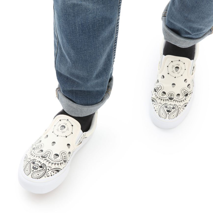 Vans Bandana κλασικα Slip-On παπούτσια ασπρα | VN863G7NE64