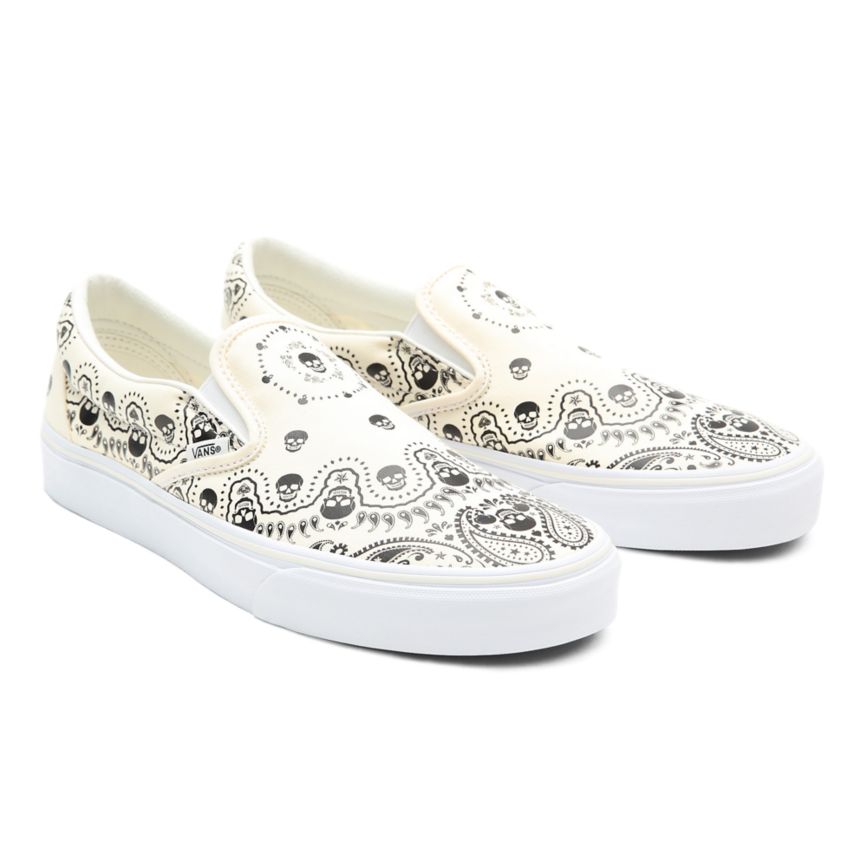 Vans Bandana κλασικα Slip-On παπούτσια ασπρα | VN863G7NE64