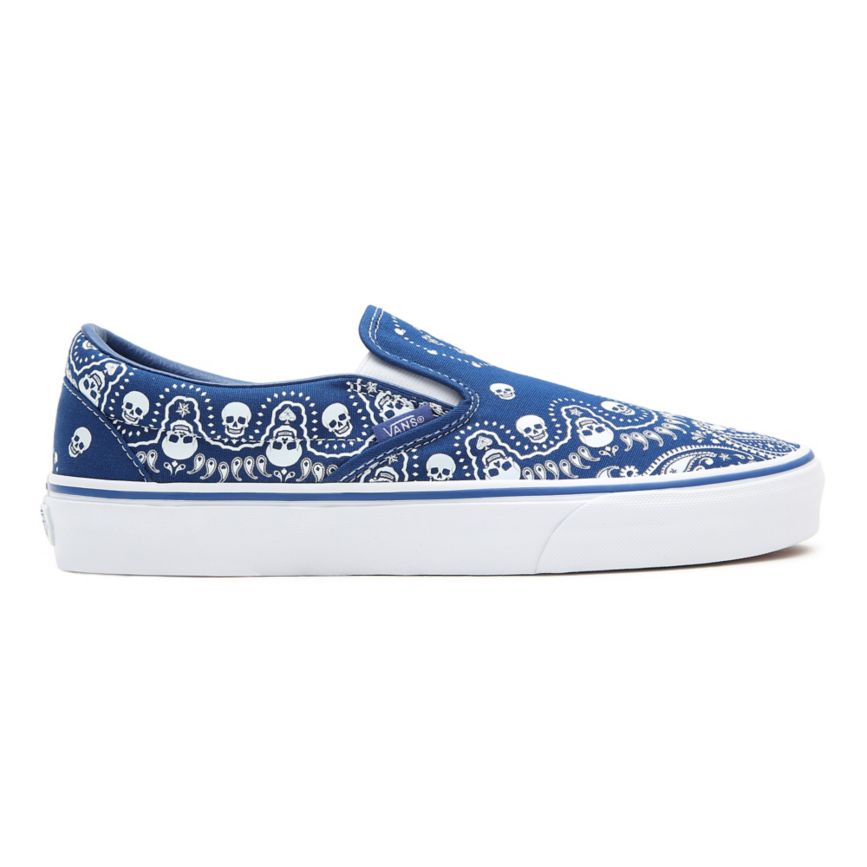 Vans Bandana κλασικα Slip-On παπούτσια μπλε | VN172C6PK46