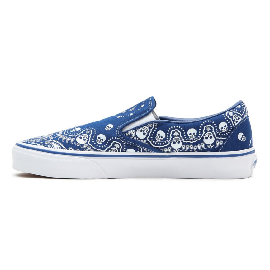 Vans Bandana κλασικα Slip-On παπούτσια μπλε | VN172C6PK46
