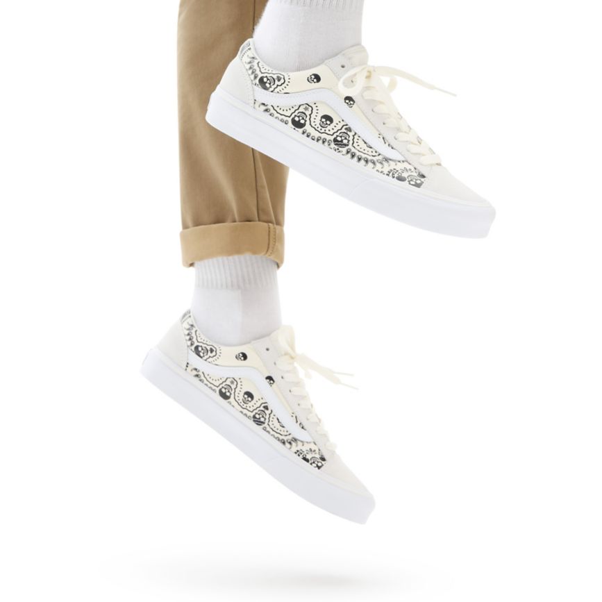 Vans Bandana στυλ 36 παπούτσια ασπρα | VN503A2EN12