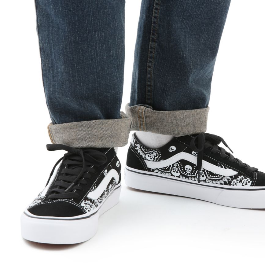 Vans Bandana στυλ 36 παπούτσια μαυρα | VN779Q2WK39