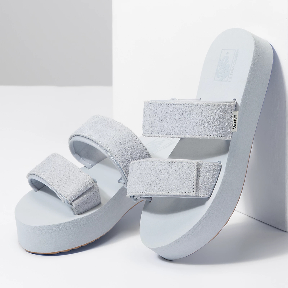Vans Cayucas παντοφλεσ Mega flatforms γκρι | VN447I8QY99