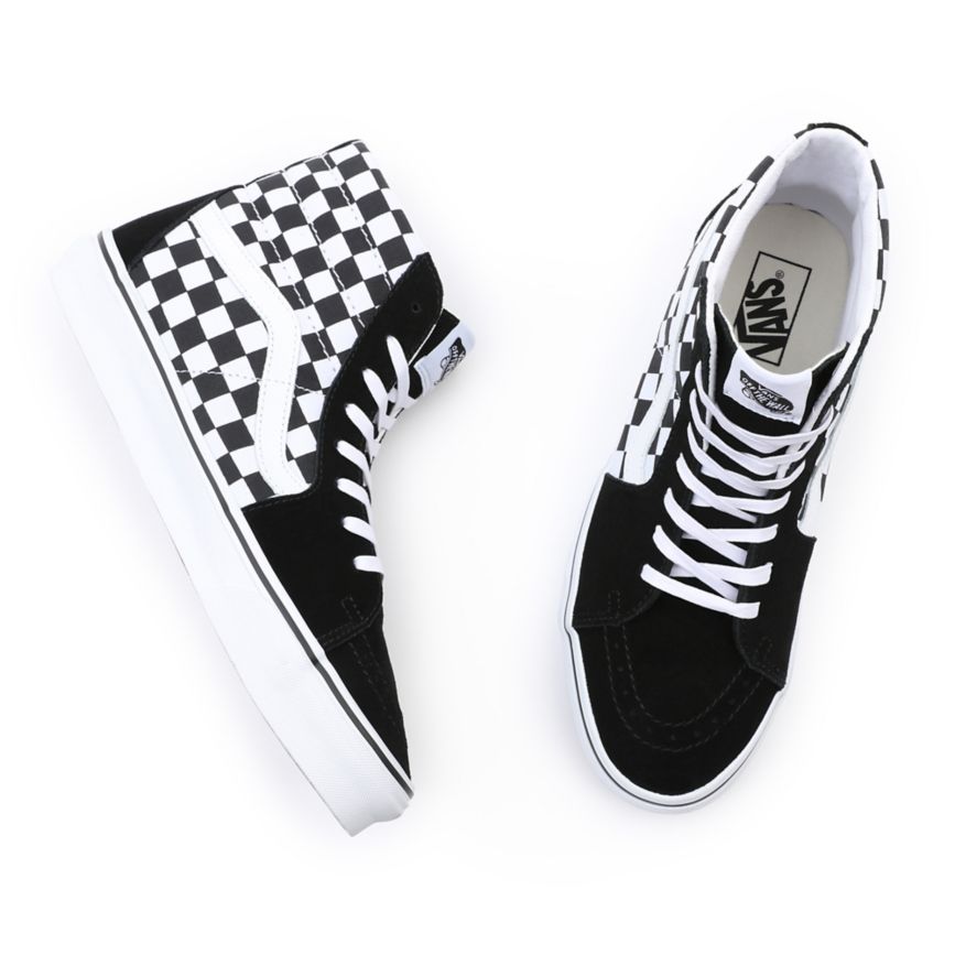 Vans Checkerboard SK8-Hi παπούτσια μαυρα | VN333Q4HA46