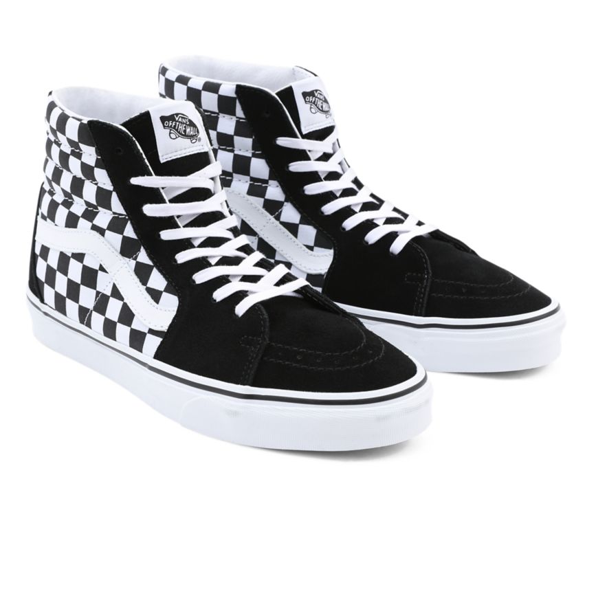 Vans Checkerboard SK8-Hi παπούτσια μαυρα | VN333Q4HA46