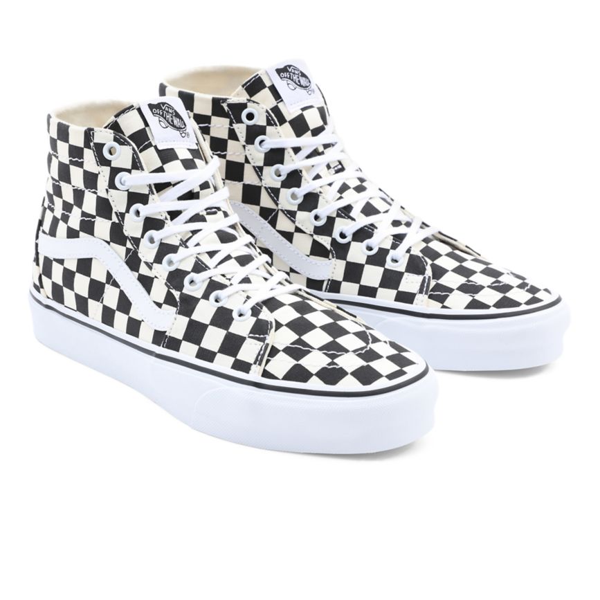 Vans Checkerboard Sk8-Hi Tapered παπούτσια μαυρα | VN646B3FQ48