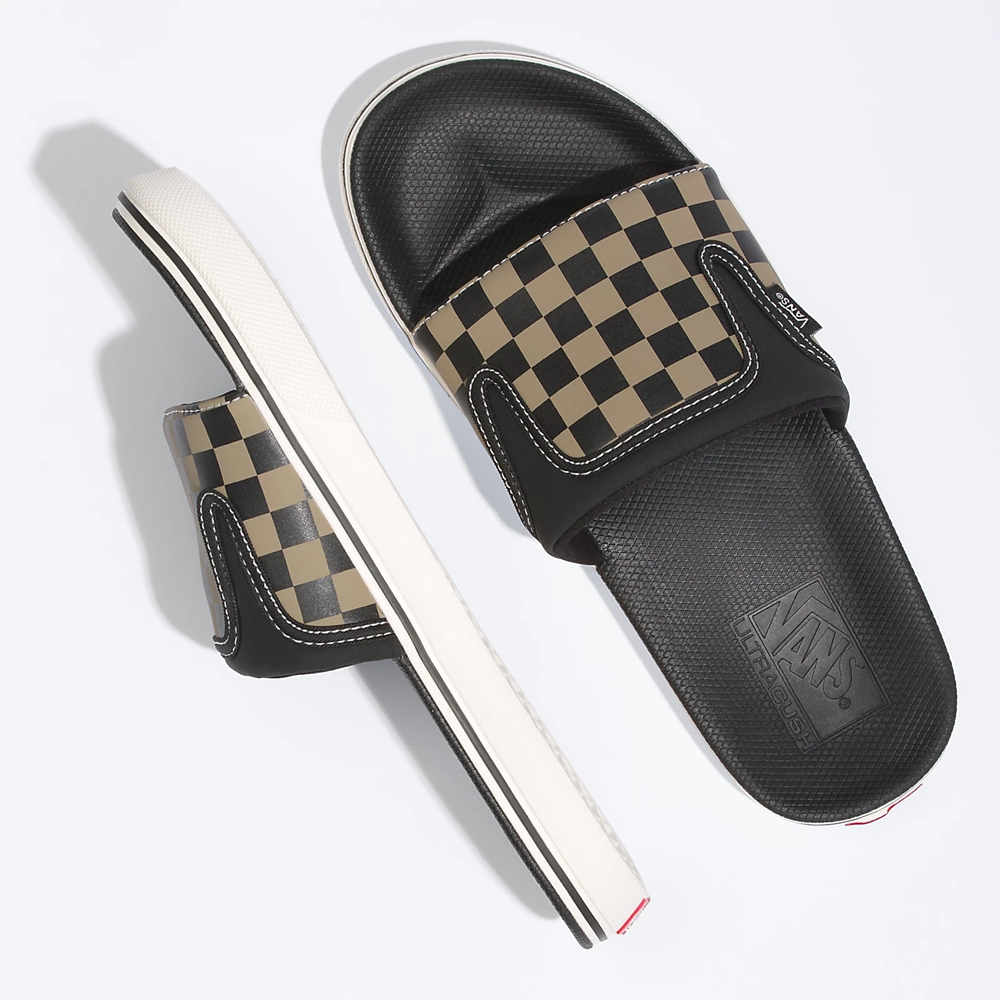Vans Checkerboard Ultracush παντοφλεσ-On μαυρα | VN661I4MW18