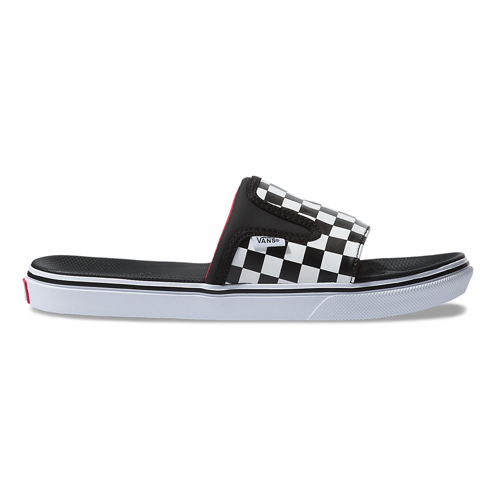 Vans Checkerboard Ultracush παντοφλεσ-On μαυρα | VN866R9DT26