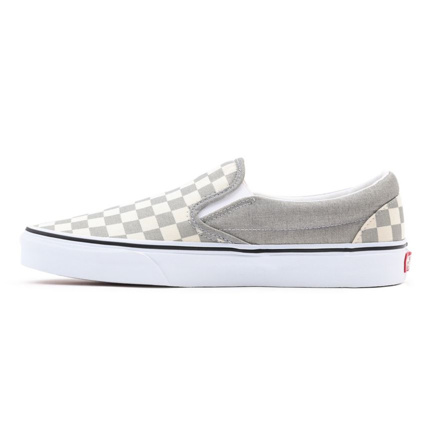 Vans Checkerboard κλασικα Slip-On παπούτσια γκρι | VN031L2VC56