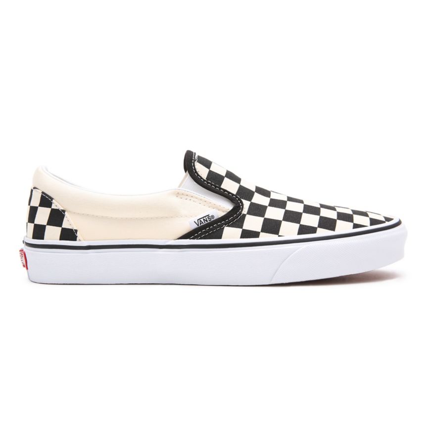 Vans Checkerboard κλασικα Slip-On παπούτσια μαυρα | VN121K9HU83