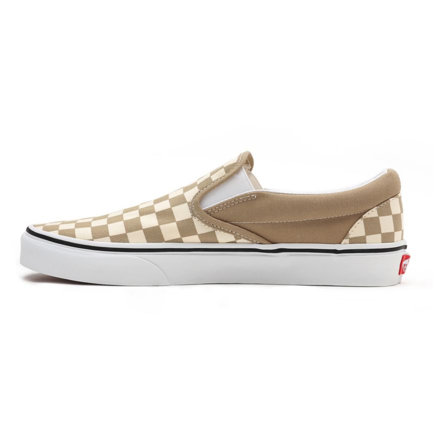 Vans Checkerboard κλασικα Slip-On παπούτσια Μπεζ | VN200E5GZ82