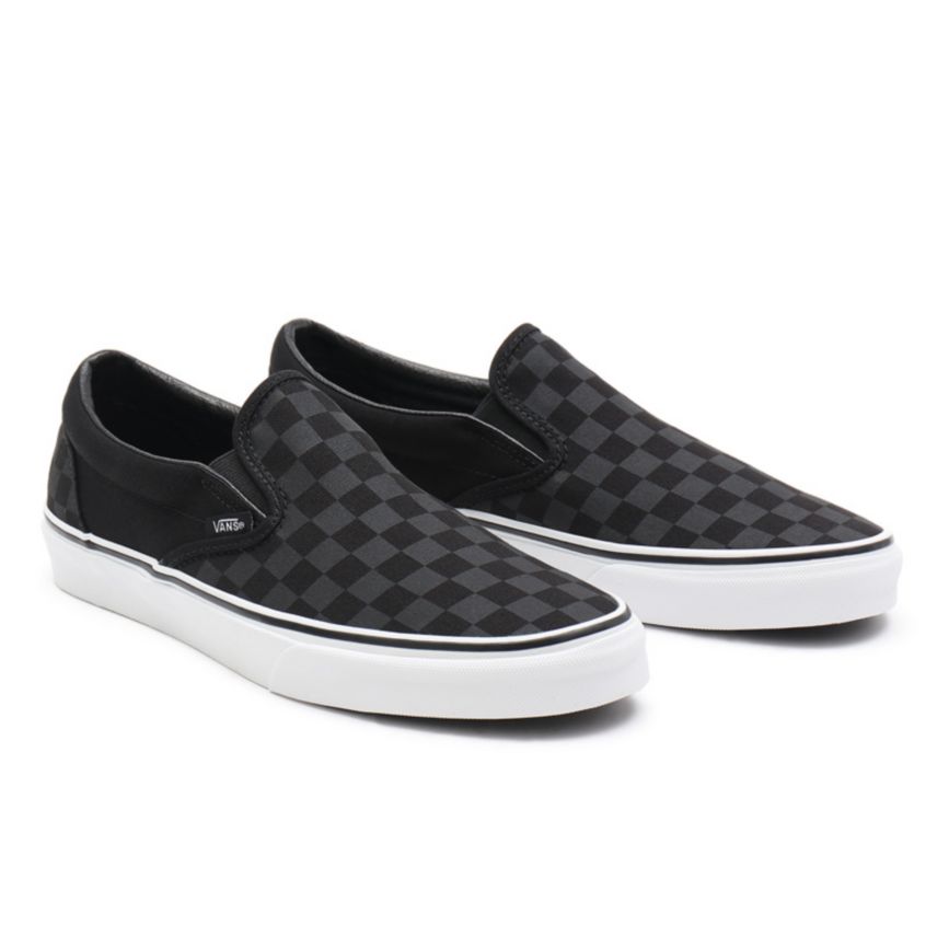 Vans Checkerboard κλασικα Slip-On παπούτσια μαυρα | VN478X7UU25