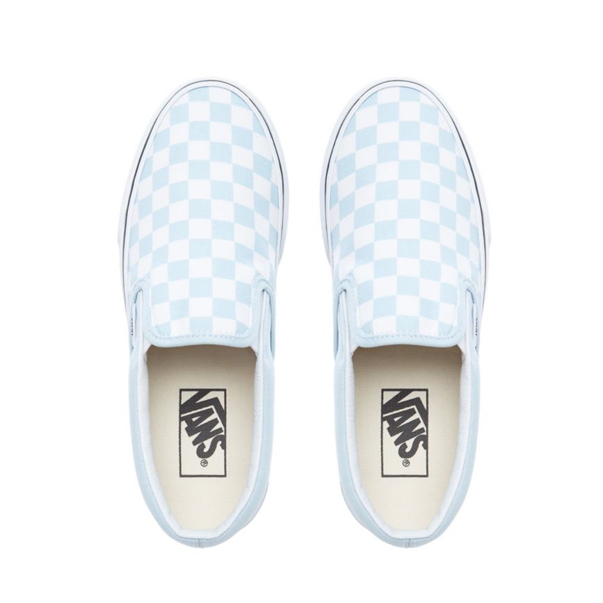 Vans Checkerboard κλασικα Slip-On παπούτσια μπλε | VN671J9JK42