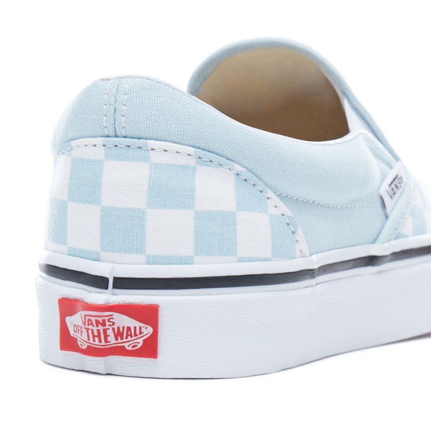 Vans Checkerboard κλασικα Slip-On παπούτσια μπλε | VN671J9JK42