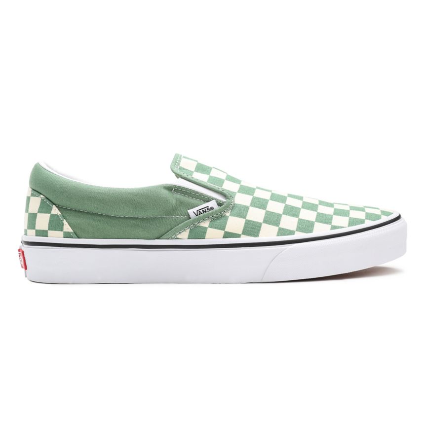 Vans Checkerboard κλασικα Slip-On παπούτσια τυρκουάζ | VN880C0LJ45