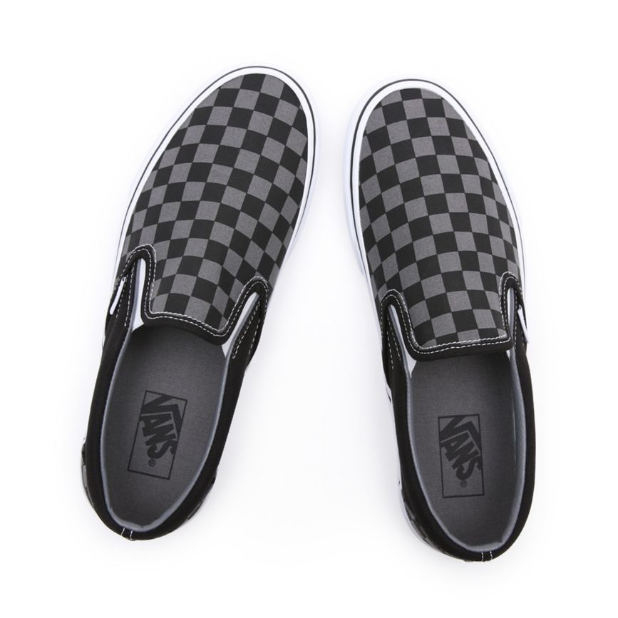 Vans Checkerboard κλασικα Slip-On παπούτσια μαυρα | VN949H2ZN35