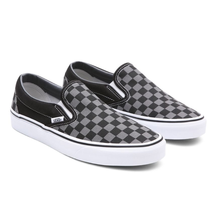 Vans Checkerboard κλασικα Slip-On παπούτσια μαυρα | VN949H2ZN35