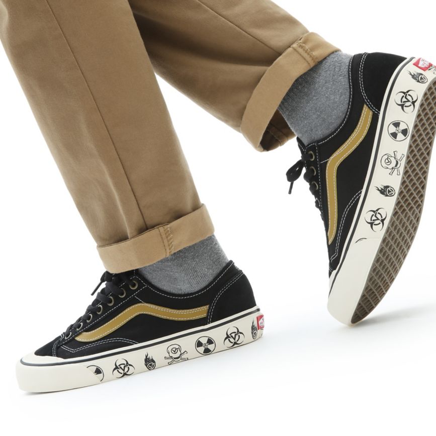 Vans Dark Aloha στυλ 36 Decon SF παπούτσια μαυρα | VN655O0SY58