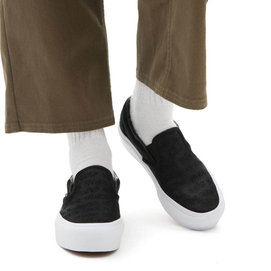 Vans Deboss OTW κλασικα Slip-On flatforms παπούτσια μαυρα | VN469J5CC33