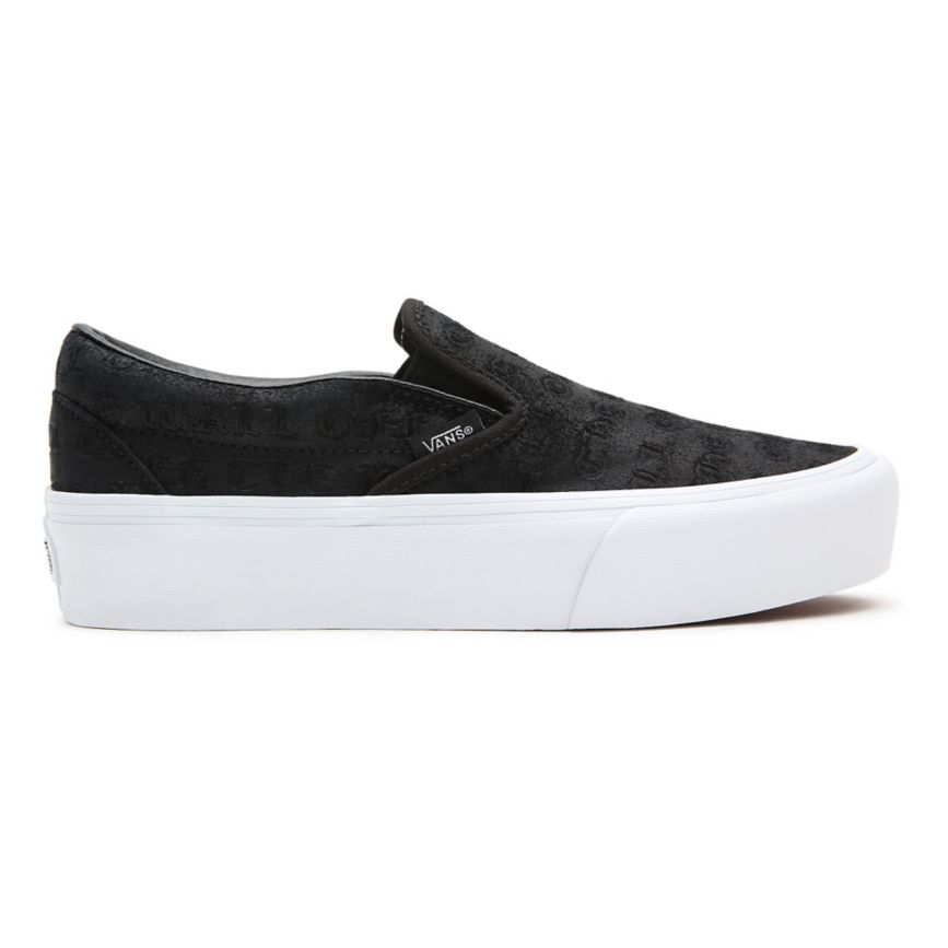 Vans Deboss OTW κλασικα Slip-On flatforms παπούτσια μαυρα | VN469J5CC33