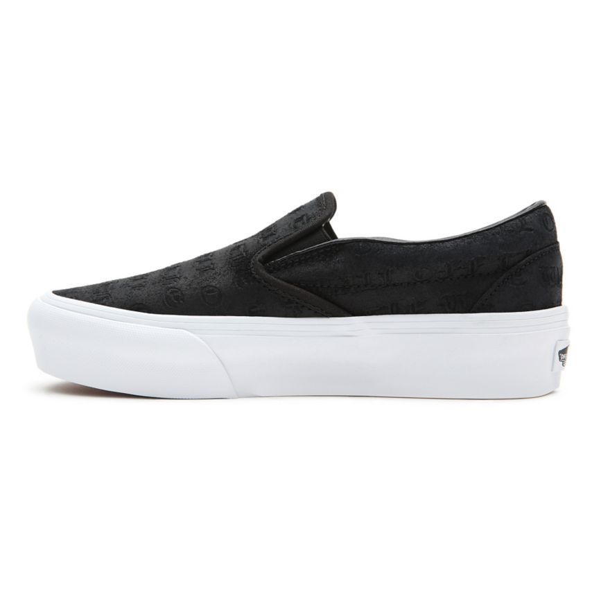 Vans Deboss OTW κλασικα Slip-On flatforms παπούτσια μαυρα | VN469J5CC33