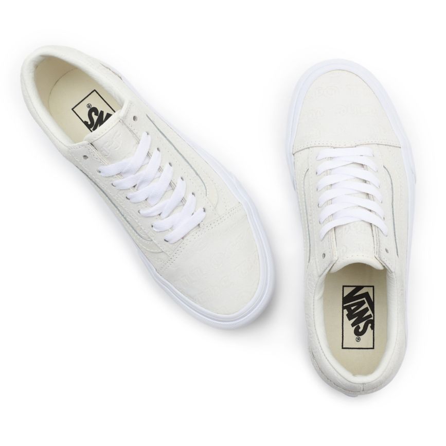 Vans Deboss Otw Old Skool flatforms παπούτσια ασπρα | VN386C0DQ72