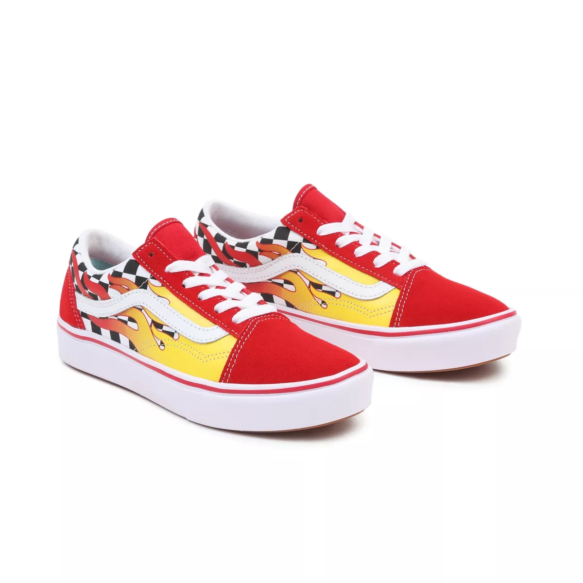 Vans Flame ComfyCush Old Skool παπούτσια κοκκινα | VN619C7WQ66