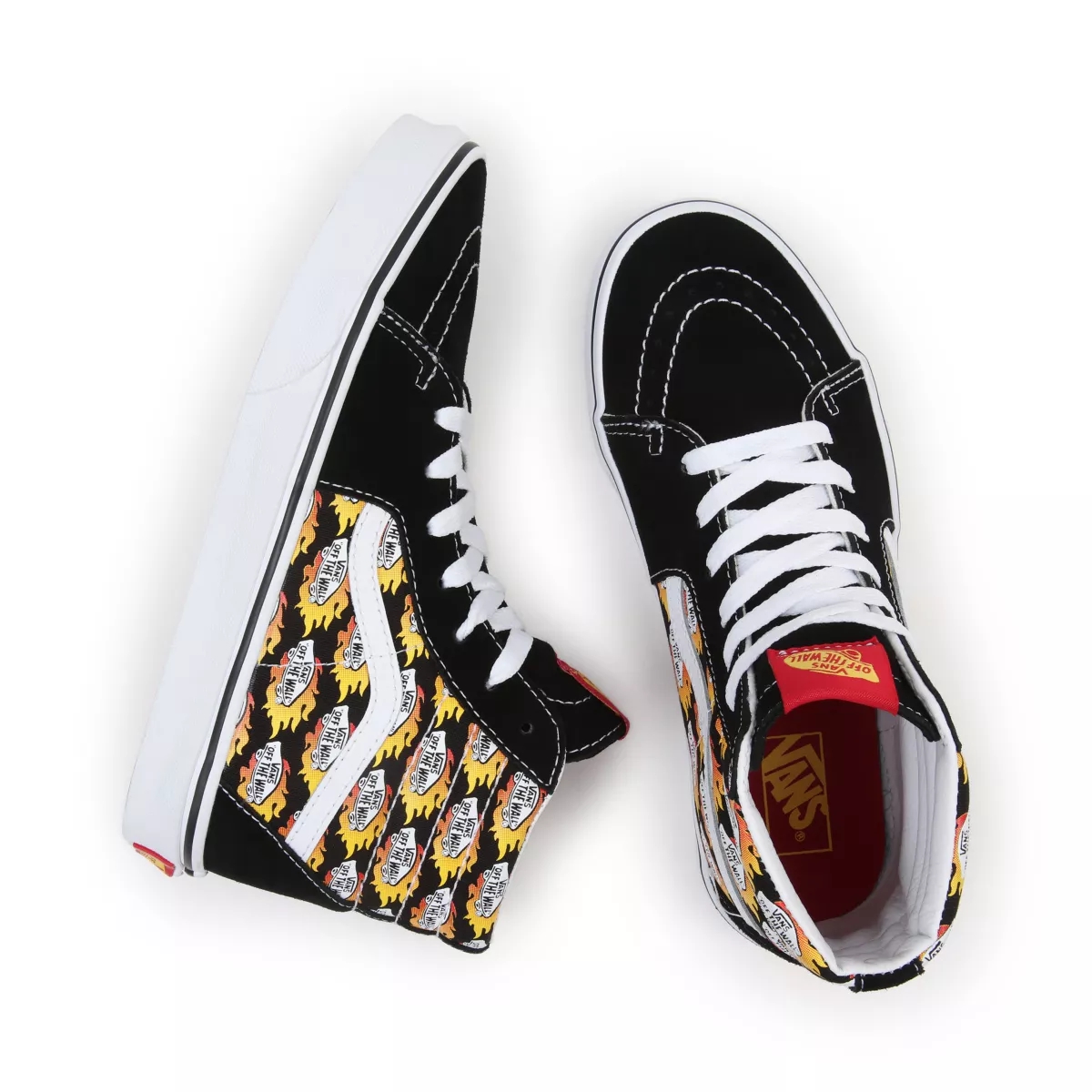 Vans Flame Logo Repeat Sk8-Hi παπούτσια μαυρα | VN268Q3VB65