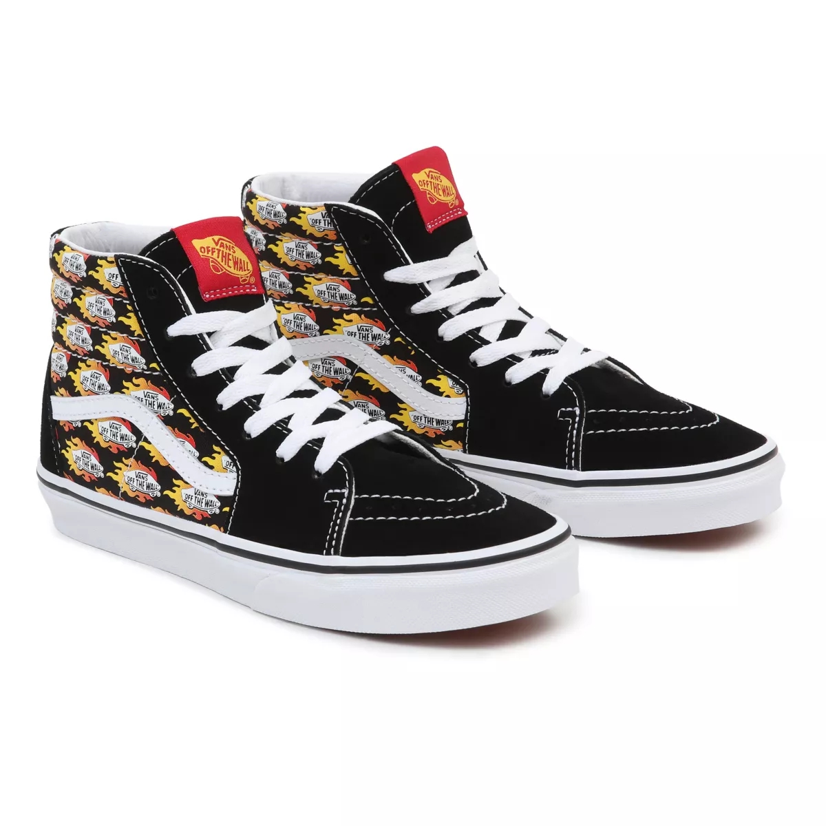 Vans Flame Logo Repeat Sk8-Hi παπούτσια μαυρα | VN268Q3VB65