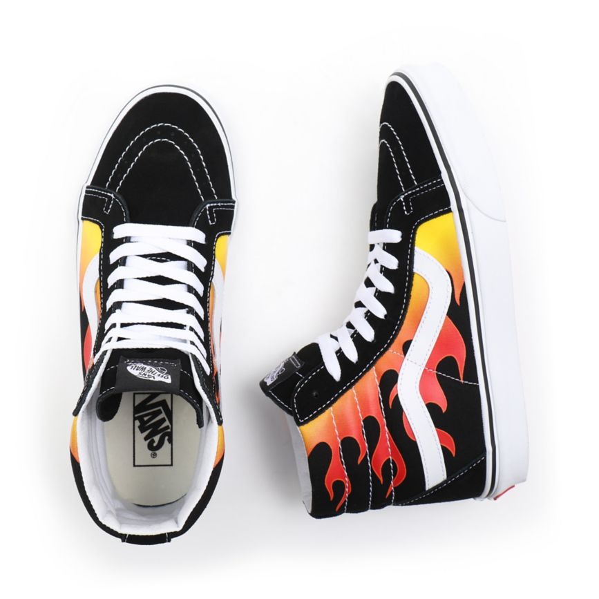 Vans Flame Sk8-Hi Reissue παπούτσια μαυρα | VN726H0SZ61