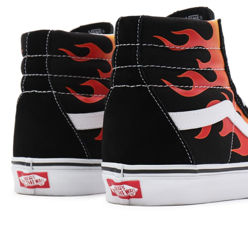 Vans Flame Sk8-Hi Reissue παπούτσια μαυρα | VN726H0SZ61