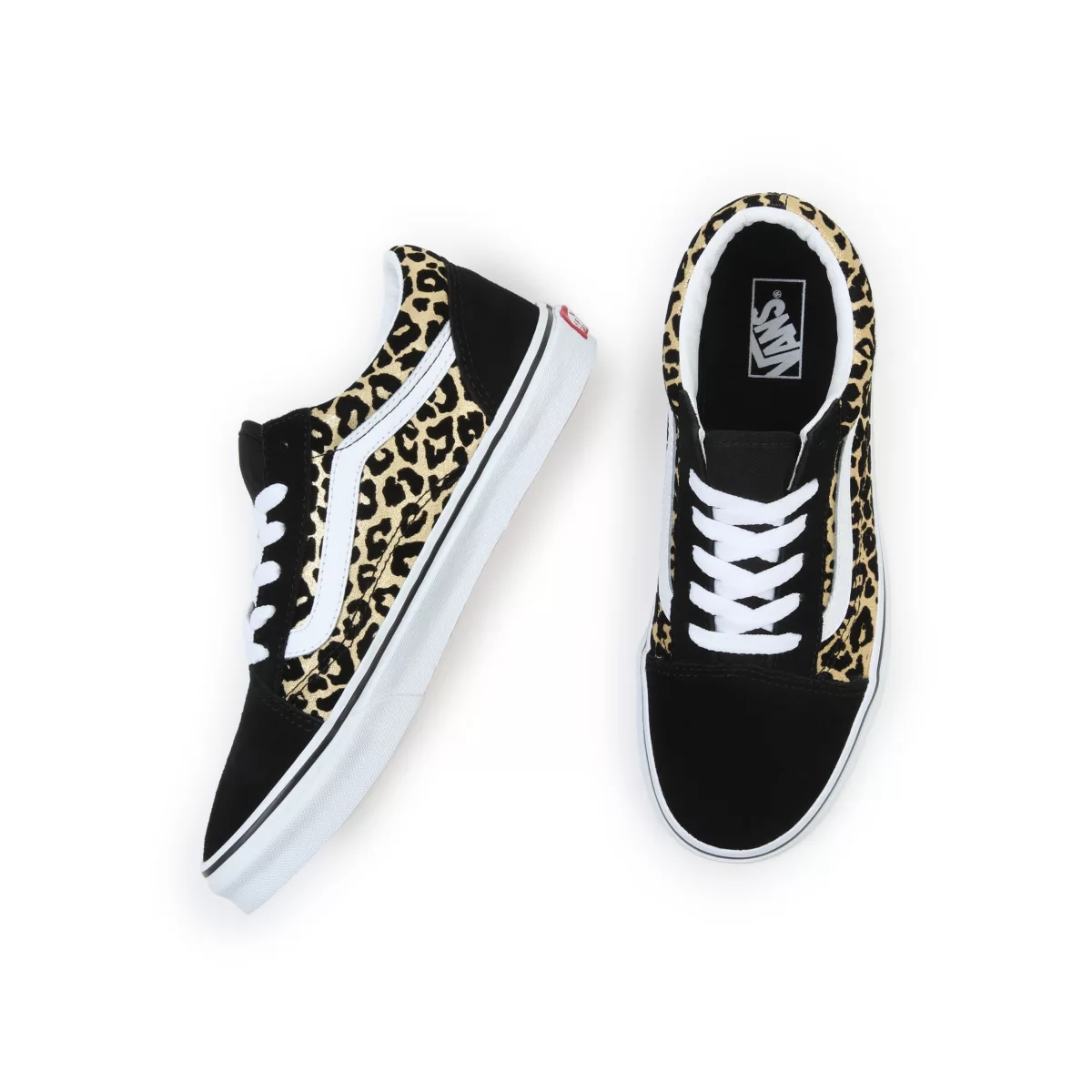 Vans Flocked Leopard Old Skool παπούτσια μαυρα | VN277E3YT66
