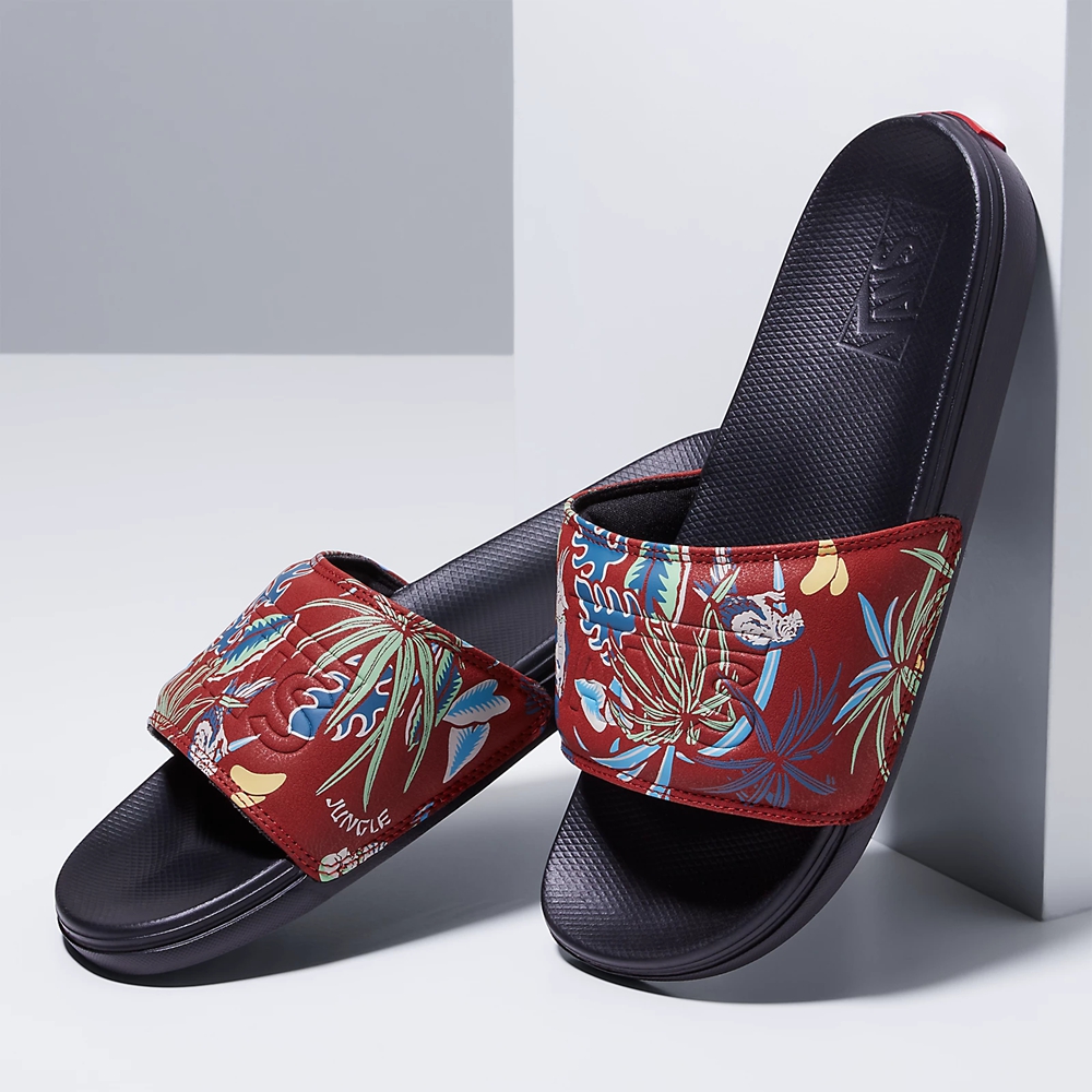 Vans Hawaiian Jungle La Costa παντοφλεσ-On κοκκινα | VN049A8AV80