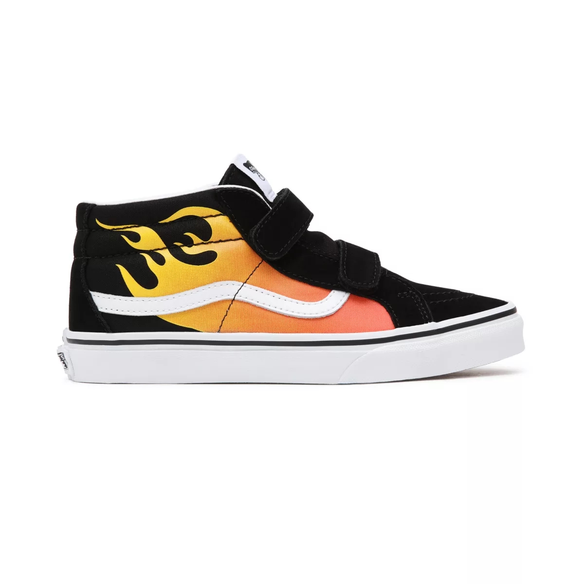 Vans Hot Flame Sk8-Mid Reissue Velcro παπούτσια μαυρα | VN533Q9OF94