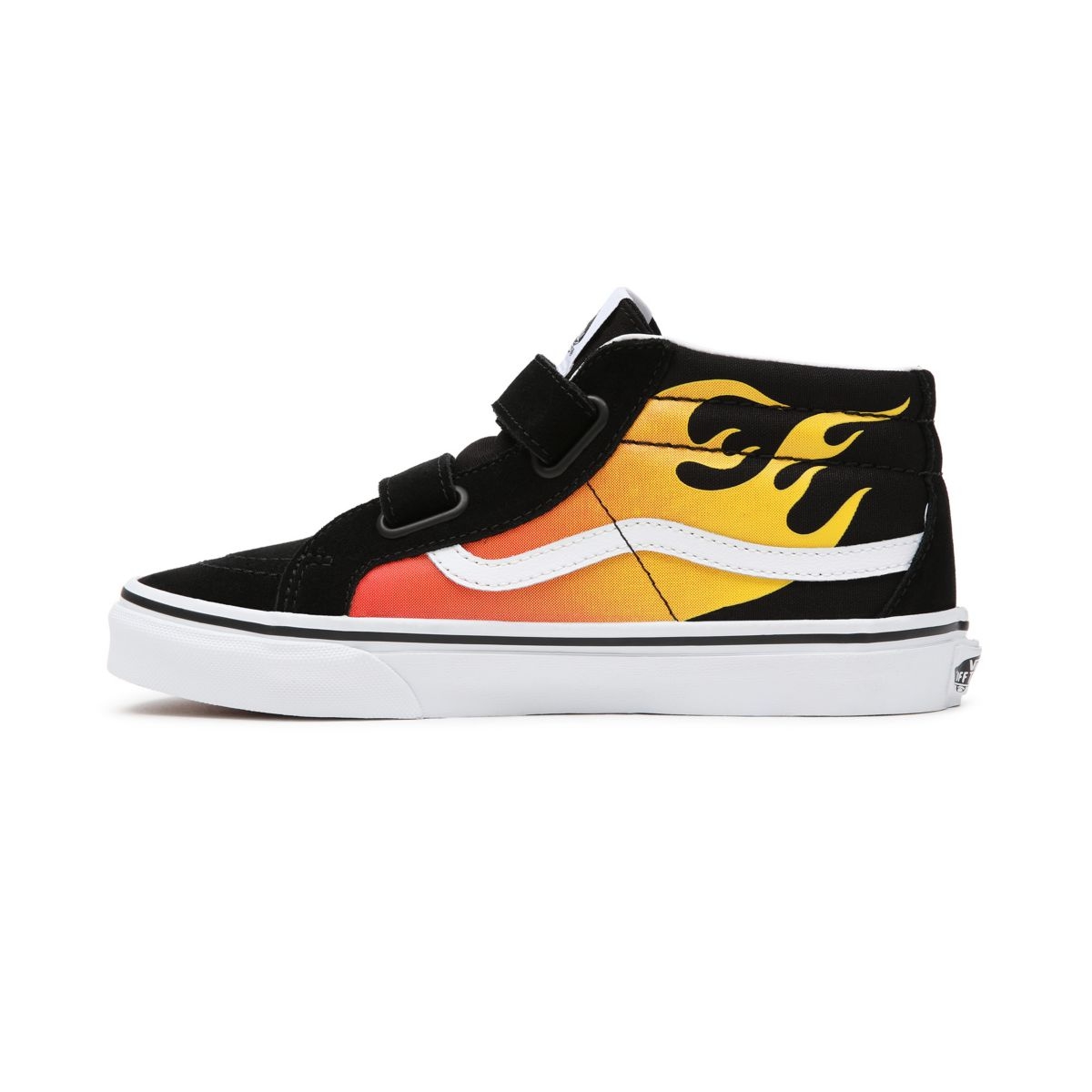 Vans Hot Flame Sk8-Mid Reissue Velcro παπούτσια μαυρα | VN533Q9OF94