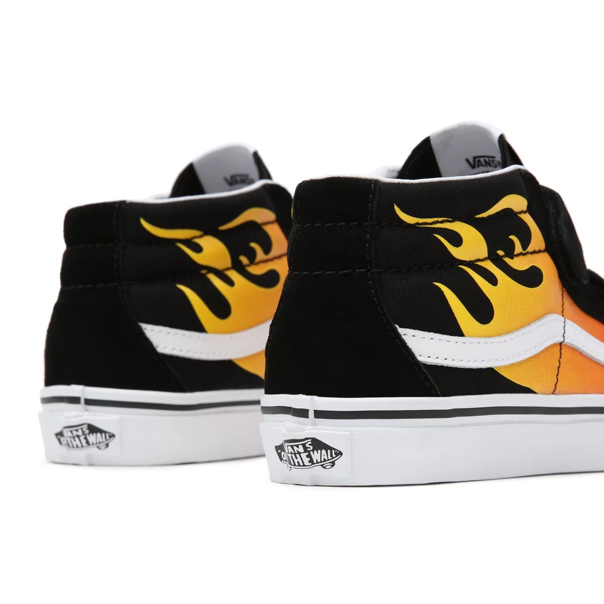 Vans Hot Flame Sk8-Mid Reissue Velcro παπούτσια μαυρα | VN533Q9OF94