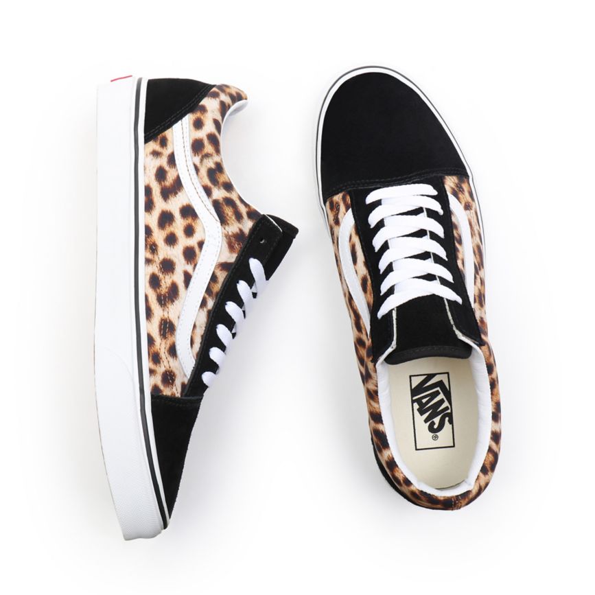 Vans Leopard Old Skool παπούτσια μαυρα | VN691N6DM52