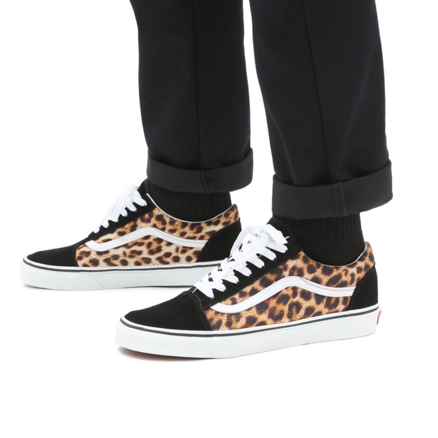 Vans Leopard Old Skool παπούτσια μαυρα | VN691N6DM52