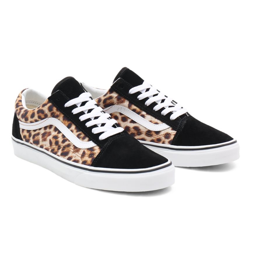 Vans Leopard Old Skool παπούτσια μαυρα | VN691N6DM52