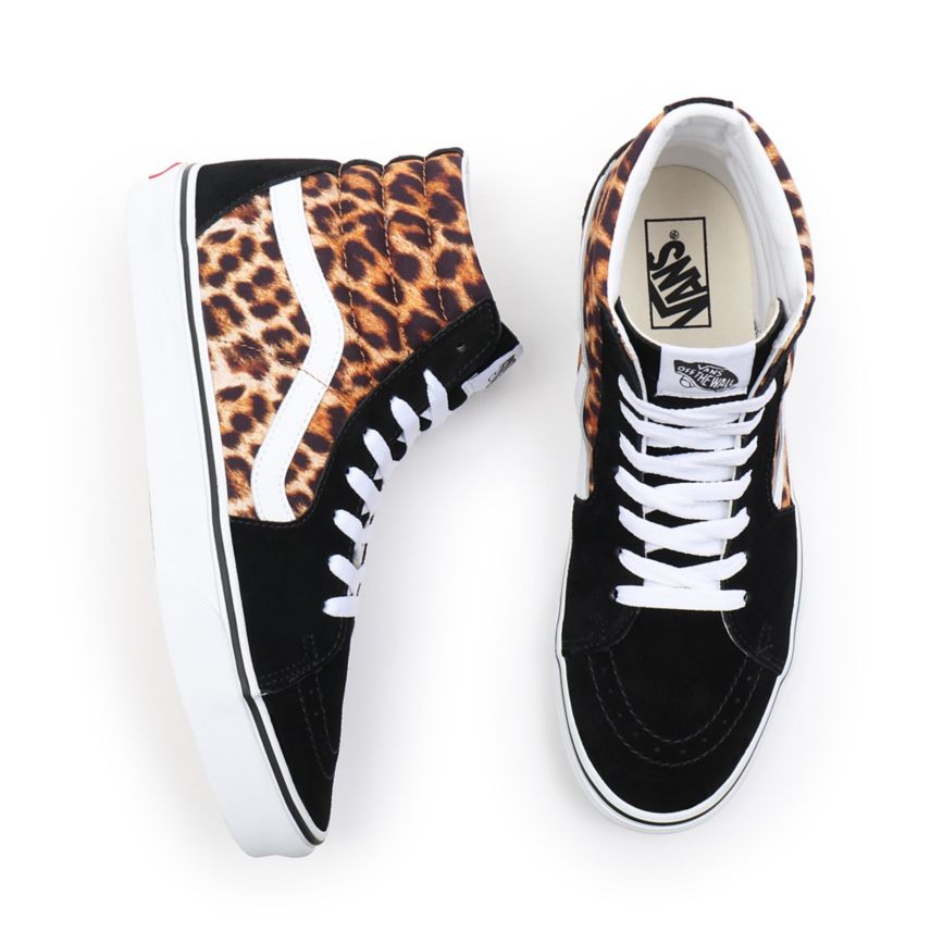 Vans Leopard SK8-Hi παπούτσια μαυρα | VN520N7NM86