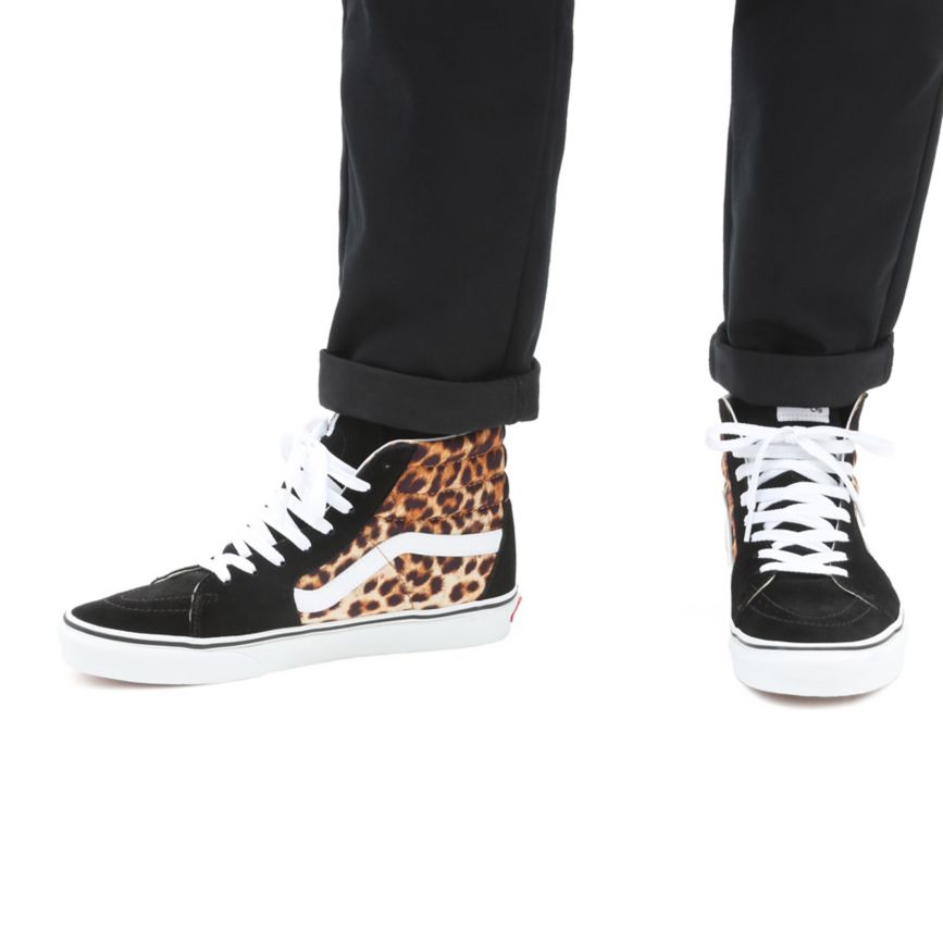 Vans Leopard SK8-Hi παπούτσια μαυρα | VN520N7NM86