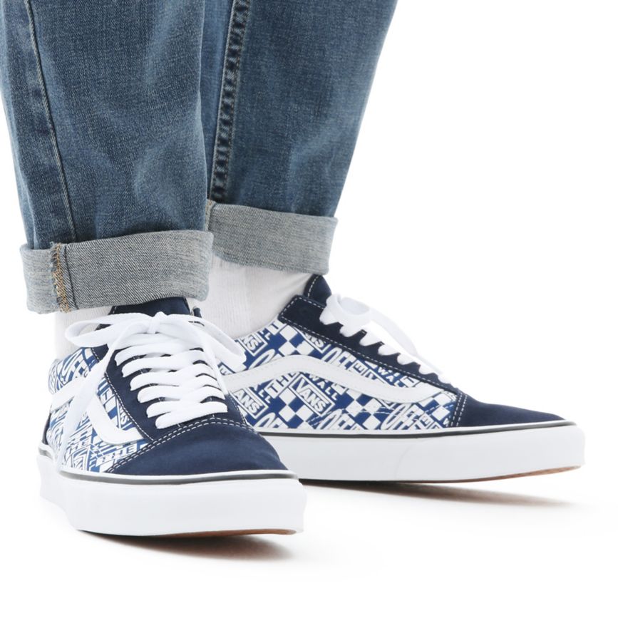 Vans Off The Wall Old Skool παπούτσια μπλε | VN011Y3PP69