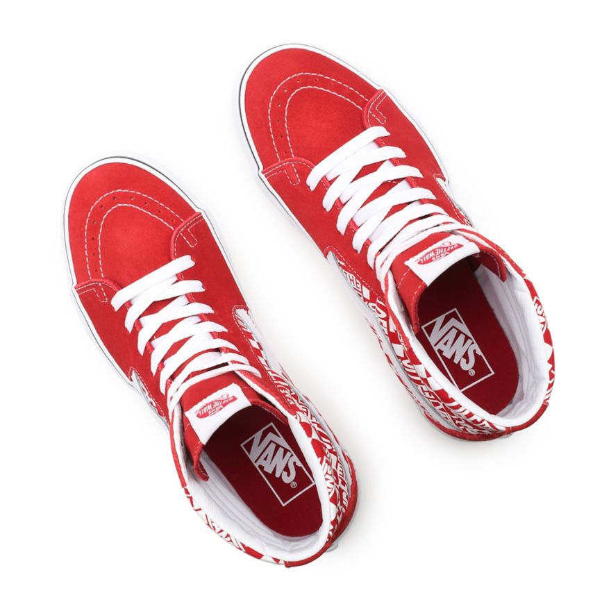 Vans Off The Wall SK8-Hi παπούτσια κοκκινα | VN335U1GT02