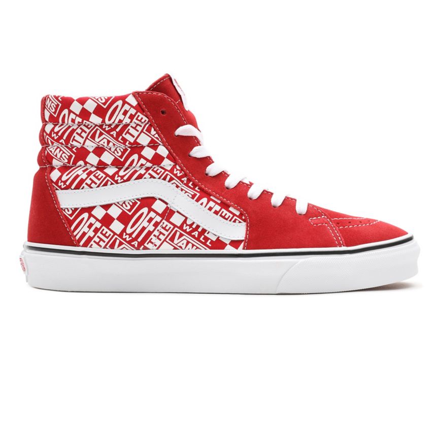 Vans Off The Wall SK8-Hi παπούτσια κοκκινα | VN335U1GT02
