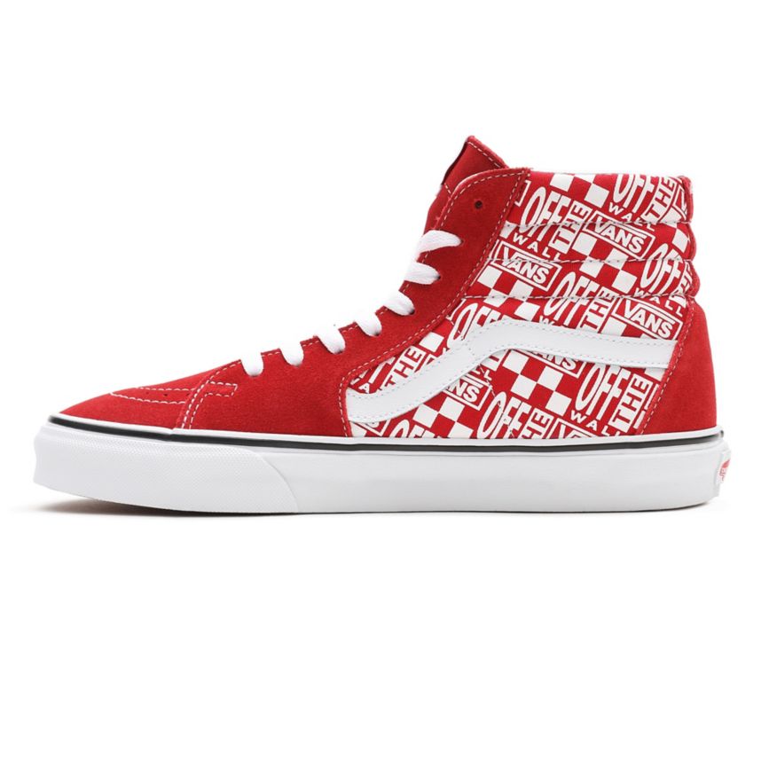 Vans Off The Wall SK8-Hi παπούτσια κοκκινα | VN335U1GT02